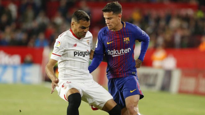 Barcelona nhận thất bại vì cất nhiều trụ cột khi gặp Sevilla.