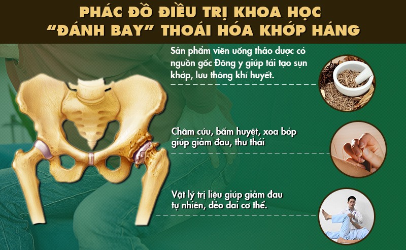 Trung tâm Thuốc dân tộc đang áp dụng phác đồ điều trị thoái hóa khớp háng khoa học