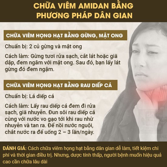 Chữa viêm amidan bằng mẹo dân gian lành tính, nhưng hiệu quả chậm