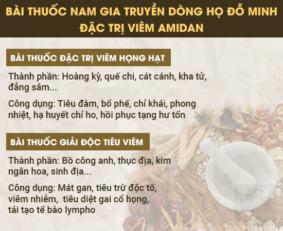 Bài thuốc Nam chữa viêm amidan an toàn, lành tính của nhà thuốc Đỗ Minh Đường