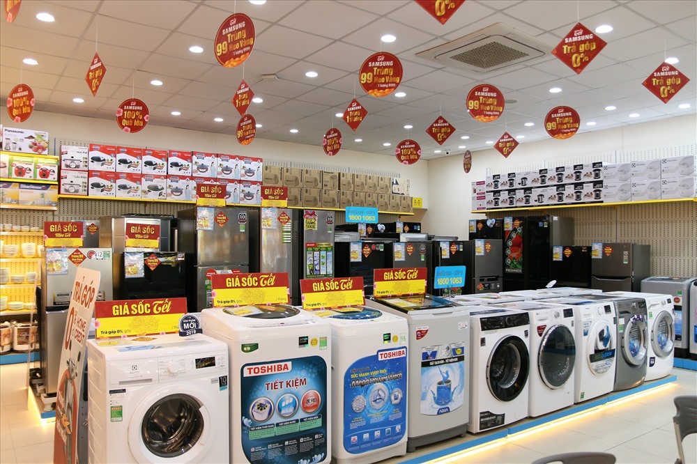 Việc mở rộng thị phần của hệ thống Điện máy Xanh góp phần giúp Thế Giới Di Động tăng trưởng mạnh trong năm qua.