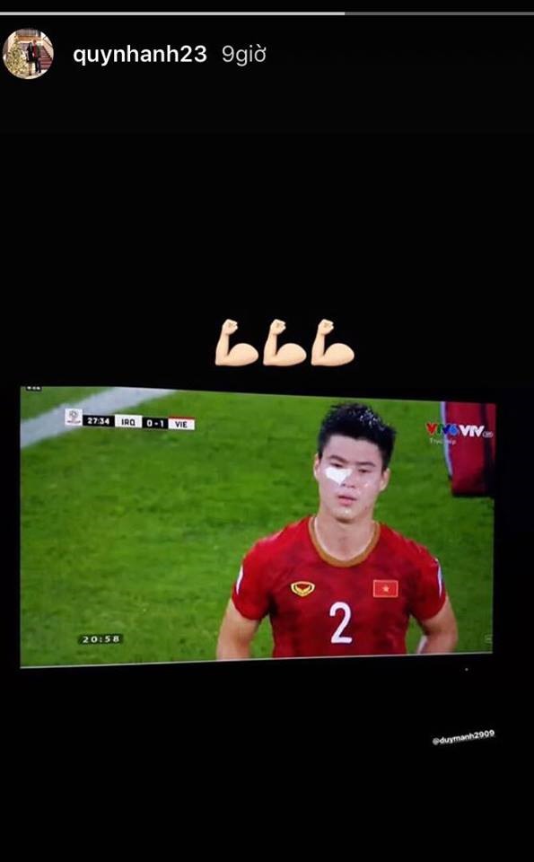 Bài đăng của bạn gái Duy Mạnh.