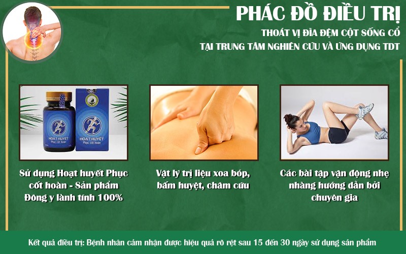 Phác đồ điều trị bệnh thoát vị đĩa đệm cột sống cổ nhờ sự hỗ trợ của Hoạt huyết Phục cốt hoàn