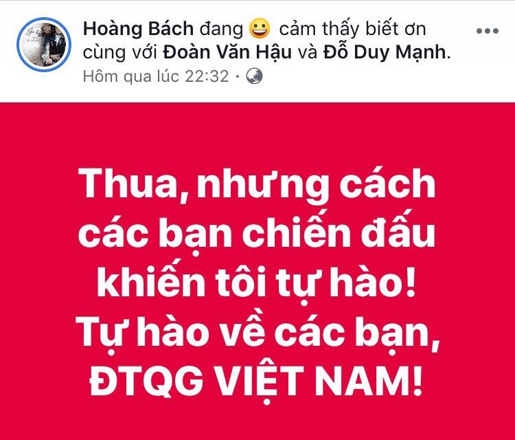 Ca sĩ Hoàng Bách chia sẻ.