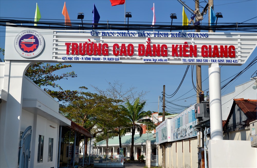 Trường CĐKG tọa lạc trên đường Mạc Cửu, TP Rạch Giá (Kiên Giang). Ảnh: Lục Tùng