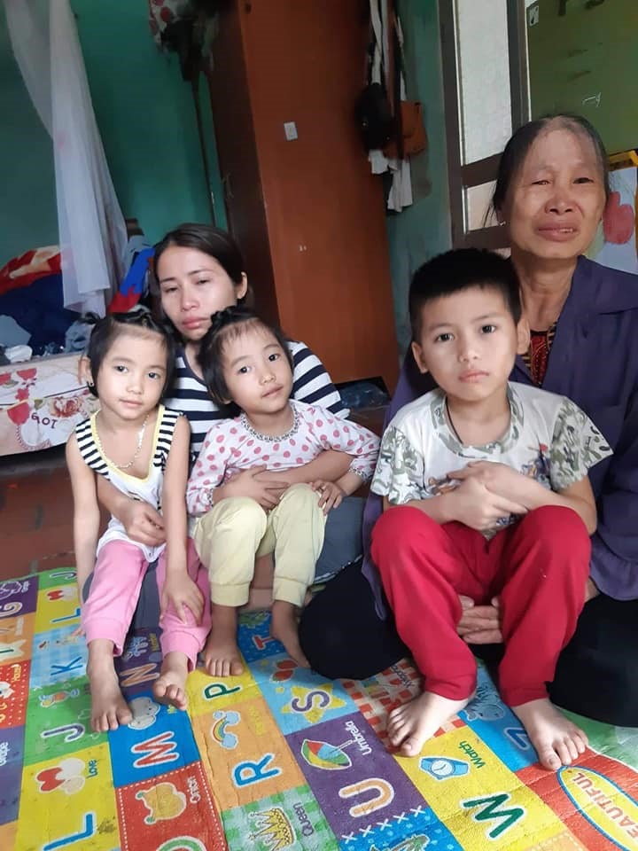 Gia đình anh Thịnh ở quê nhà. Ảnh NVCC.