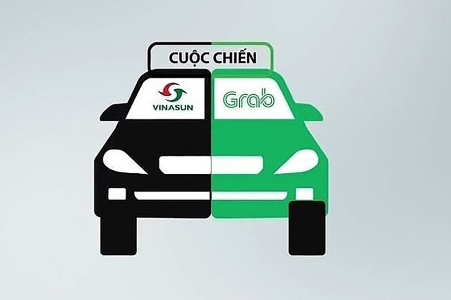 Cuộc chiến giữa Vinasun và Grab. Ảnh: cafef