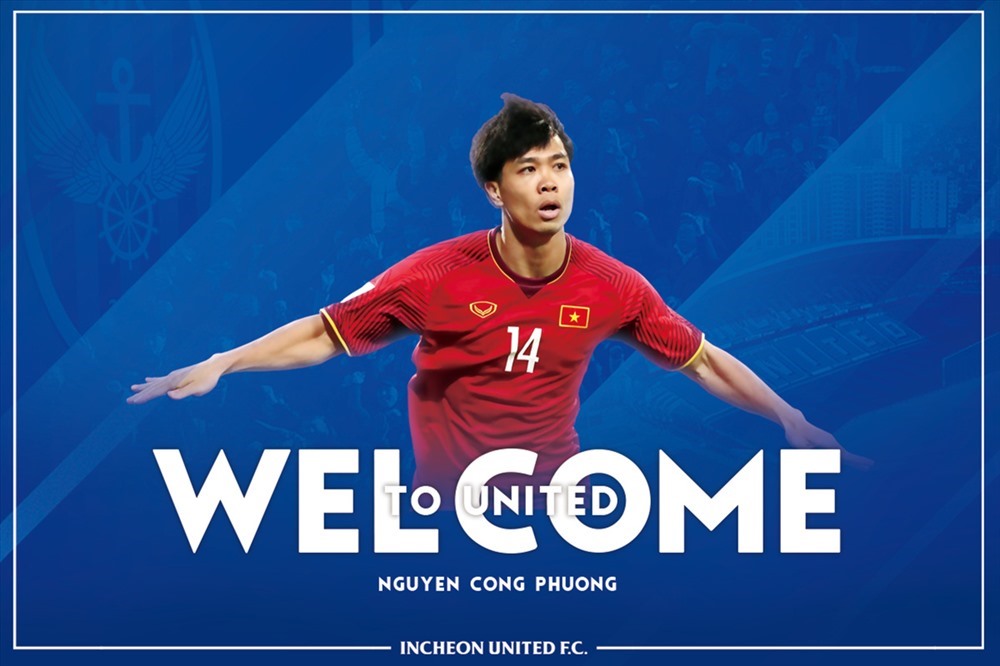 Công Phượng sẽ mang số áo 23 tại CLB Incheon United. Ảnh Incheon United