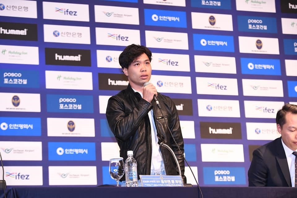 Công Phượng gia nhập Incheon United với bản hợp đồng cho mượn 1 năm từ CLB HAGL. Ảnh: Incheon United FC