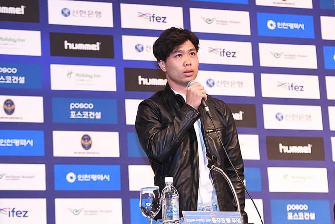 Công Phượng rất tự tin trong lần thứ 2 xuất ngoại (Ảnh: CLB Incheon United)