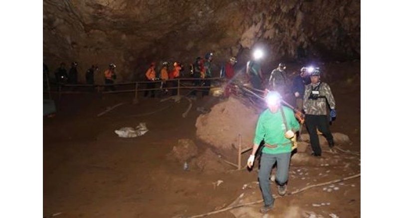 Những hình ảnh đầu tiên bên trong hang Tham Luang sau 6 tháng 13 thành viên đội Lợn hoang được giải cứu. Ảnh: The Nation.