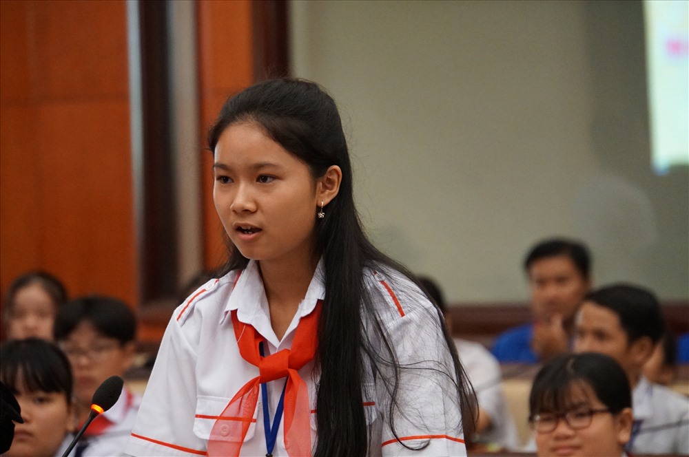 Nhiều ý kiến thiết thực của thiếu nhi TPHCM được trình bày tại buổi trao đổi