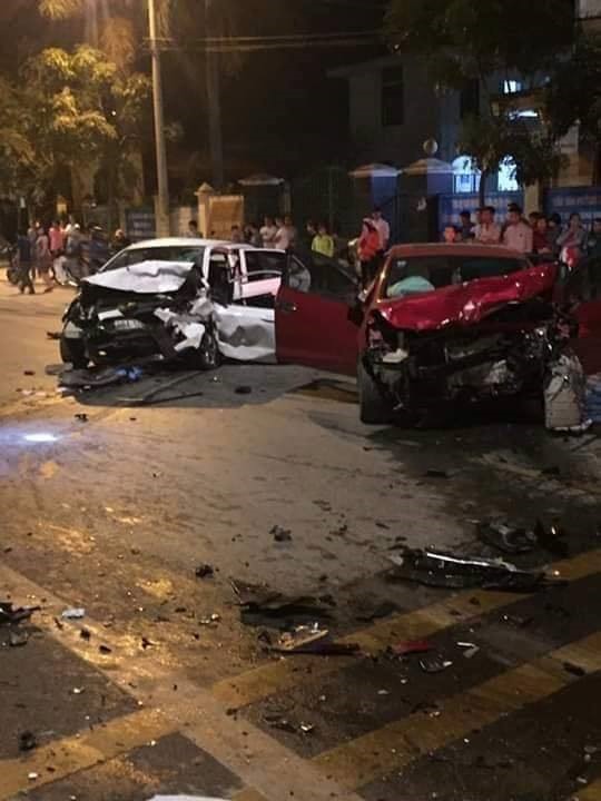 Hiện trường vụ tai nạn.