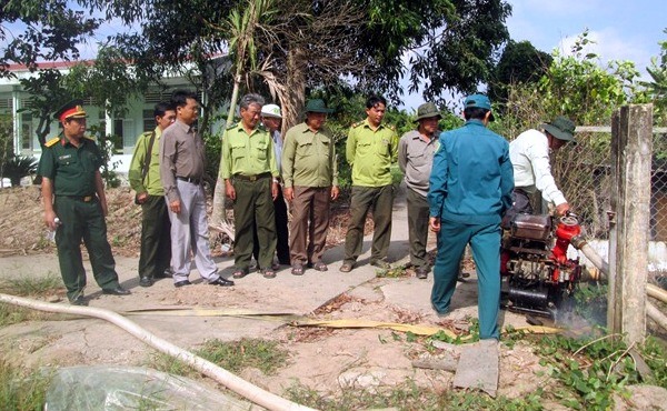Kiểm tra phương tiện, dụng cụ phòng chống cháy rừng mùa khô năm 2019