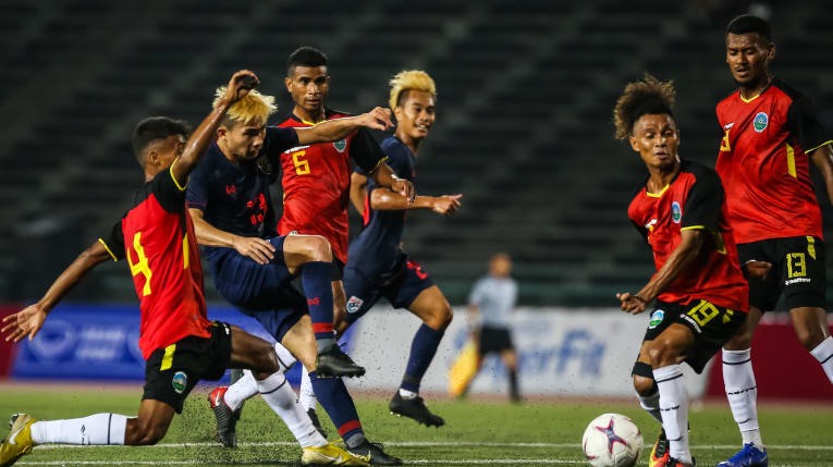 U22 Thái Lan thi đấu kém thuyết phục trước U22 Timor Leste.