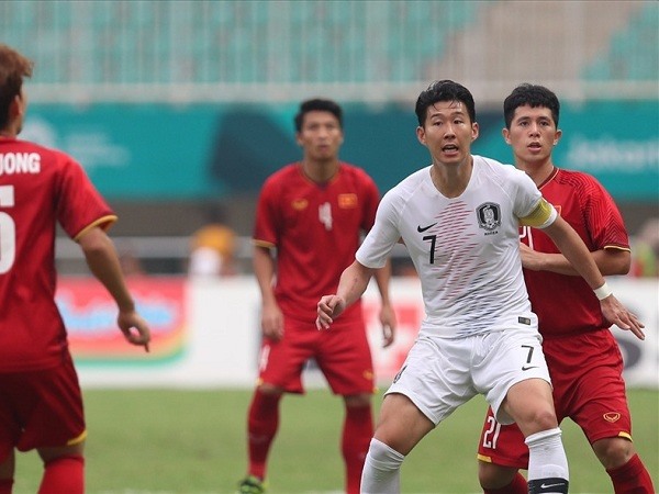 Son Heung-min từng đối đầu với Olympic Việt Nam tại bán kết ASIAD 2018.