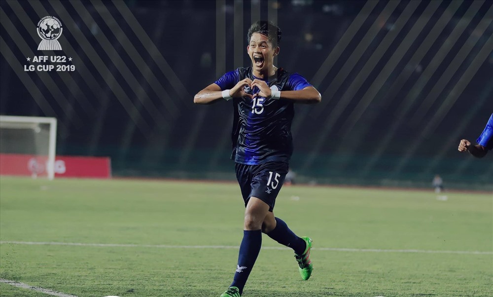 U22 Campuchia bất ngờ giành vé sớm vào bán kết U22 Đông Nam Á. Ảnh AFF