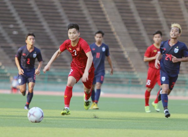 Đội hình dự bị U22 Việt Nam có trận đấu trên cơ đối thủ U22 Thái Lan. Ảnh VFF
