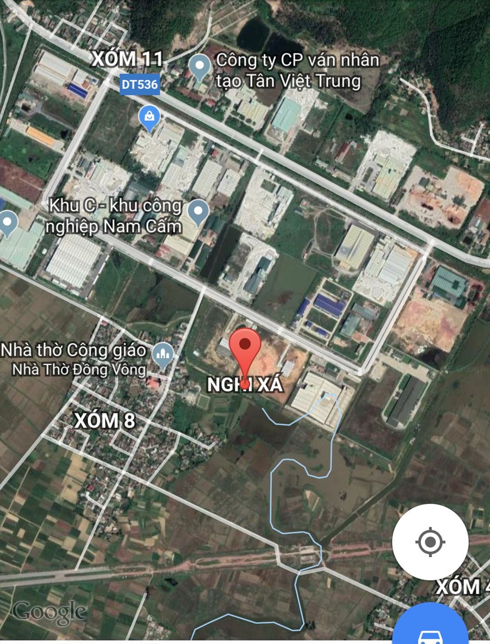 Khu vực lực lượng chức năng bắt giữ 2 đối tượng - Ảnh: Google