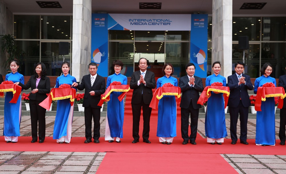 Tại lễ khánh thành, Phó Thủ tướng, Bộ trưởng Phạm Bình Minh cho biết: “Đến thời điểm này chúng ta có thể khẳng định rằng, chúng ta hết sức sẵn sàng cho Hội nghị thượng đỉnh Mỹ-Triều Tiên tại Hà Nội vào ngày 27-28.2 cũng như các hoạt động song phương liên quan“.