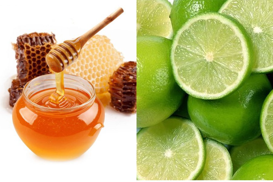 Chanh tươi và mật ong điều trị dị ứng thời tiết.