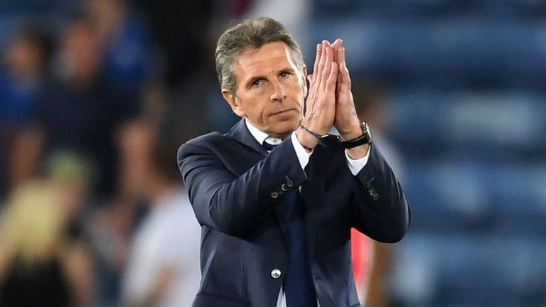 HLV Claude Puel bị sa thải sau chuỗi thành tích tệ hại. Ảnh Sky Sports
