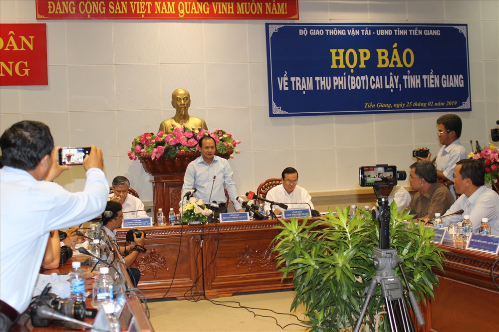 Họp báo về BOT Cai Lậy ngày 25.2.