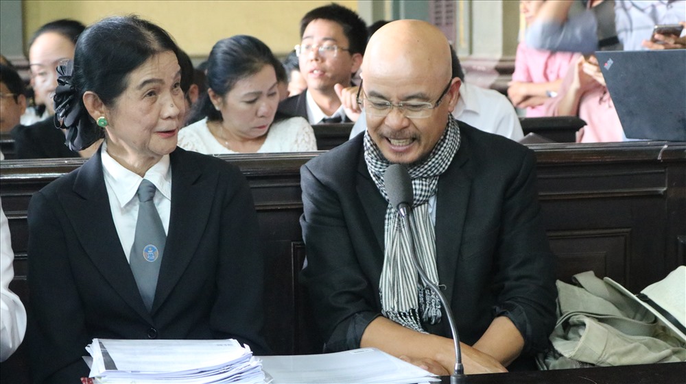 Ông Đặng Lê Nguyên Vụ tại phiên tòa.
