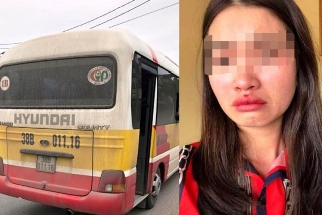 Chị Hòa bị hành hung sau khi chụp ảnh chiếc xe dù này
