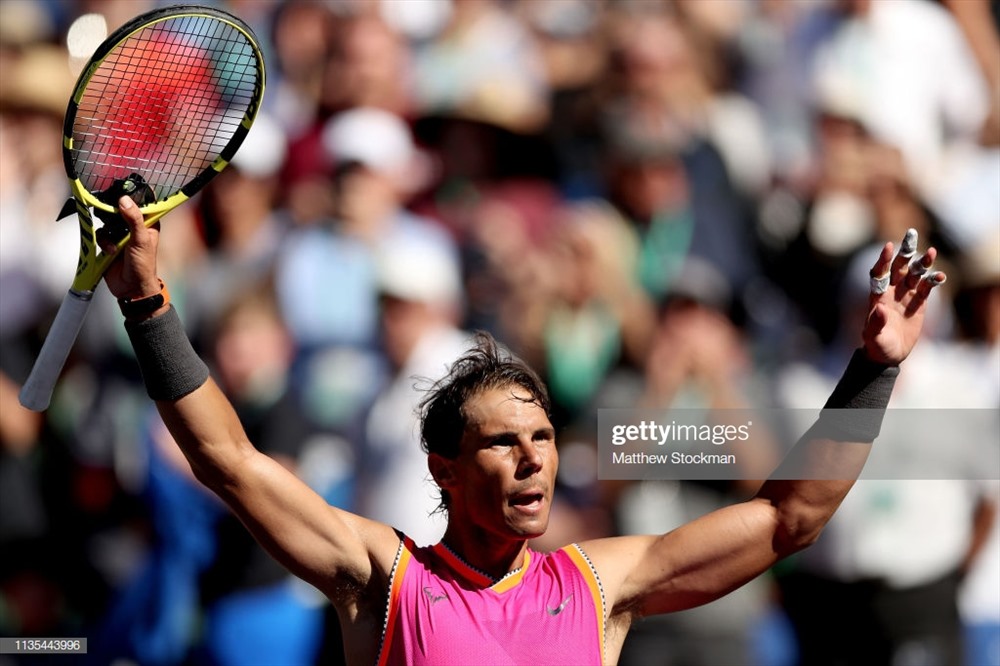 Nadal giành vé đi tiếp dễ dàng. Ảnh: Getty.
