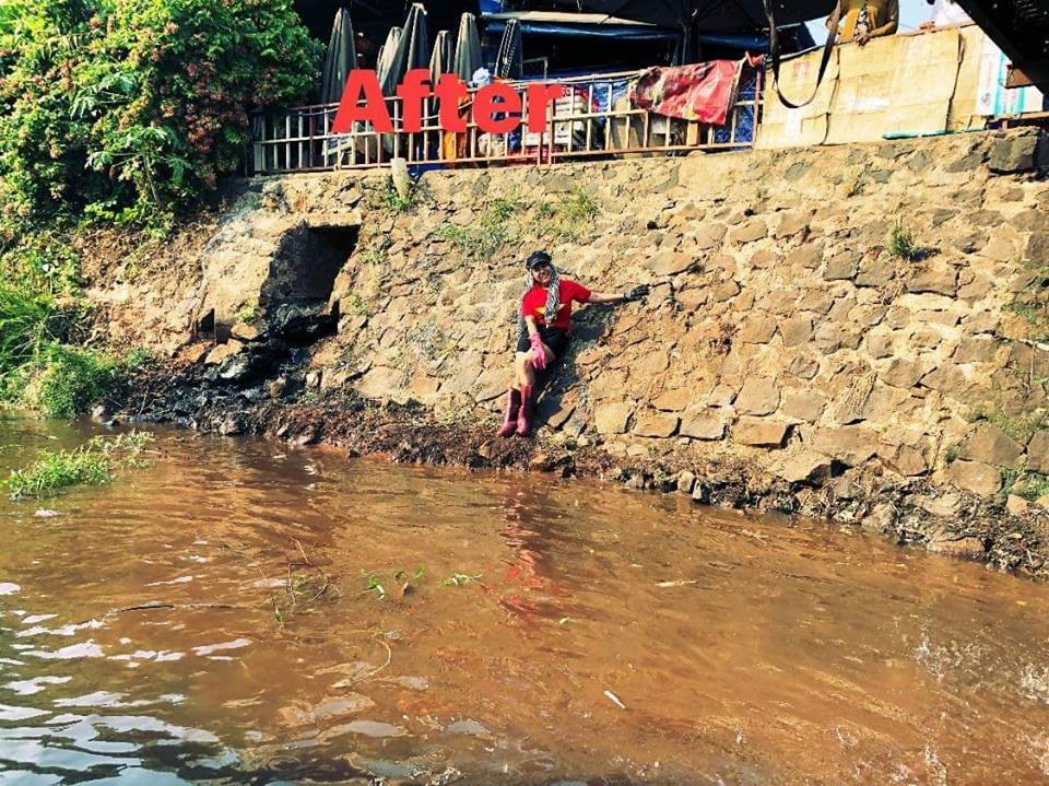 Sau khi được dọn dẹp.