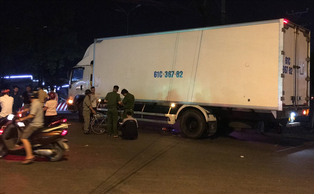 Hiện trường vụ tai nạn.