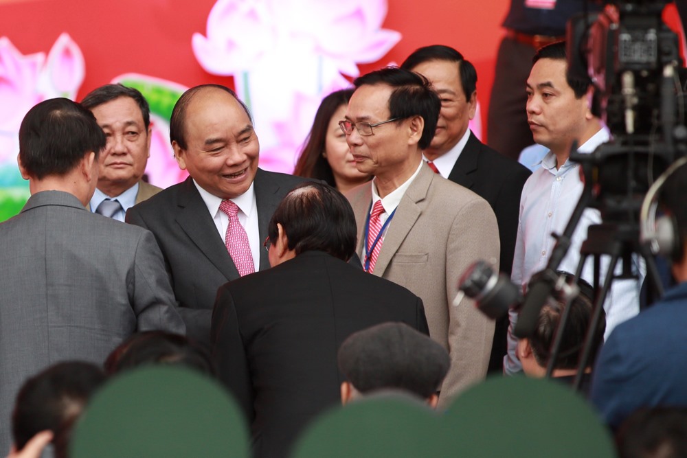 Thủ tướng Nguyễn Xuân Phúc có mặt Hội báo toàn quốc 2019. Ảnh: