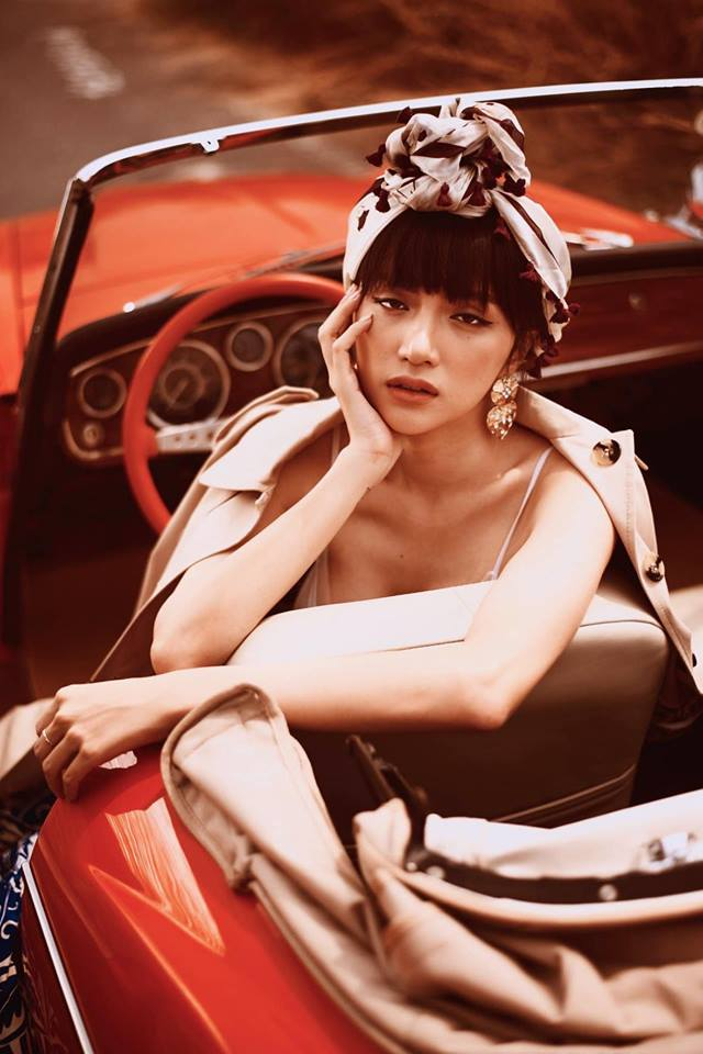 Gương mặt mệt mỏi của Hương Giang.