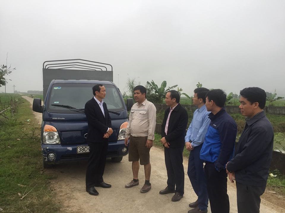 Lãnh đạo tỉnh Hà Tĩnh về cơ sở kiểm tra công tác đối phó với dịch tả lợn Châu Phi