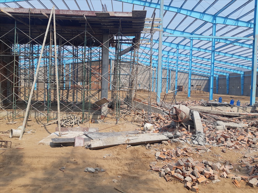 Hiện trường vụ việc. Ảnh: Bảo Trung
