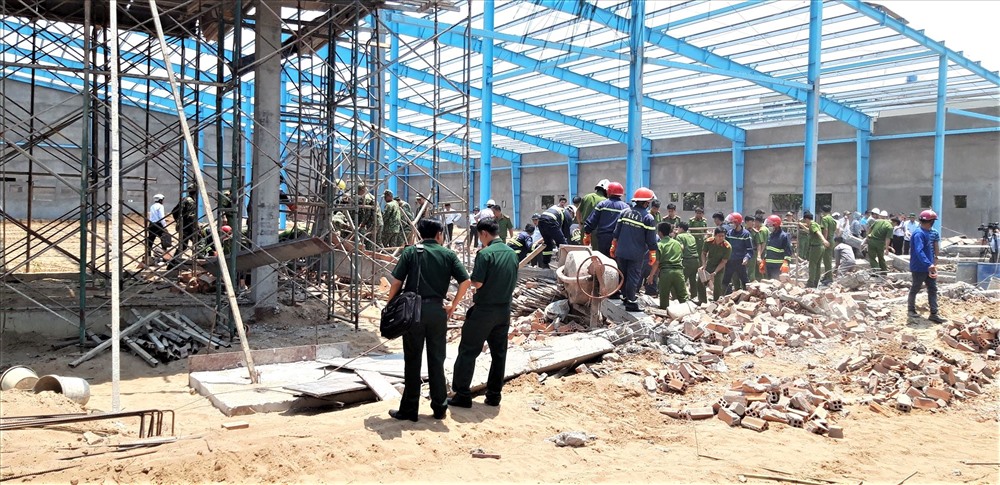 Hiện trường vụ tai nạn. Ảnh: P.V