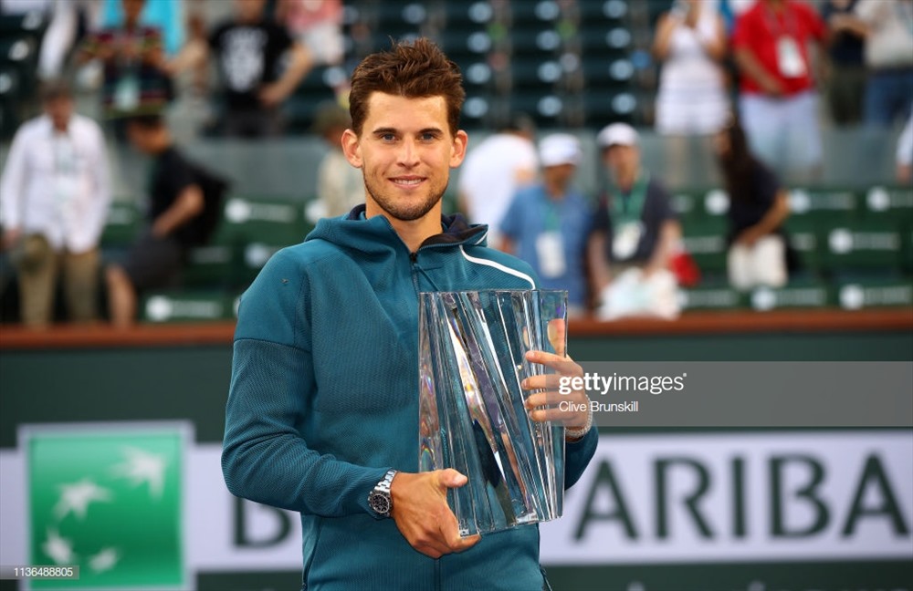 Thiem xuất sắc vượt qua Federer, giành danh hiệu ATP 1000 đầu tiên trong sự nghiệp. Ảnh: Getty.