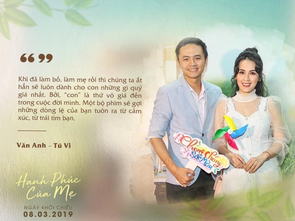 Văn Anh - Tú Vi cảm động về tình mẫu tử trong phim.