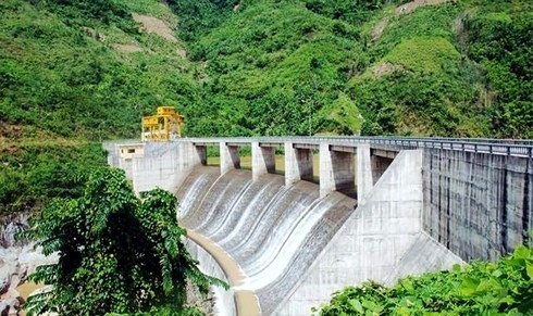 Đập thủy điện Nậm Pông nơi em học sinh lớp 7 đuối nước.