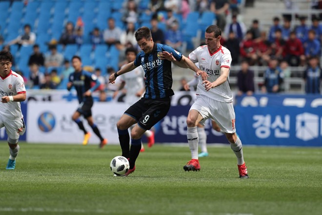 Incheon đã có một trận đấu vô cùng khó khăn (Ảnh: Incheon United)