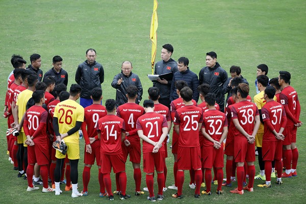 Theo Indosport, thể lực của U23 Việt Nam kém hơn Thái Lan và Indonesia. Ảnh VFF