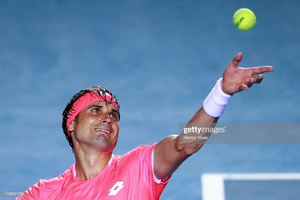 David Ferrer nhẹ nhàng ghi tên vào vòng 2. Ảnh: Getty.