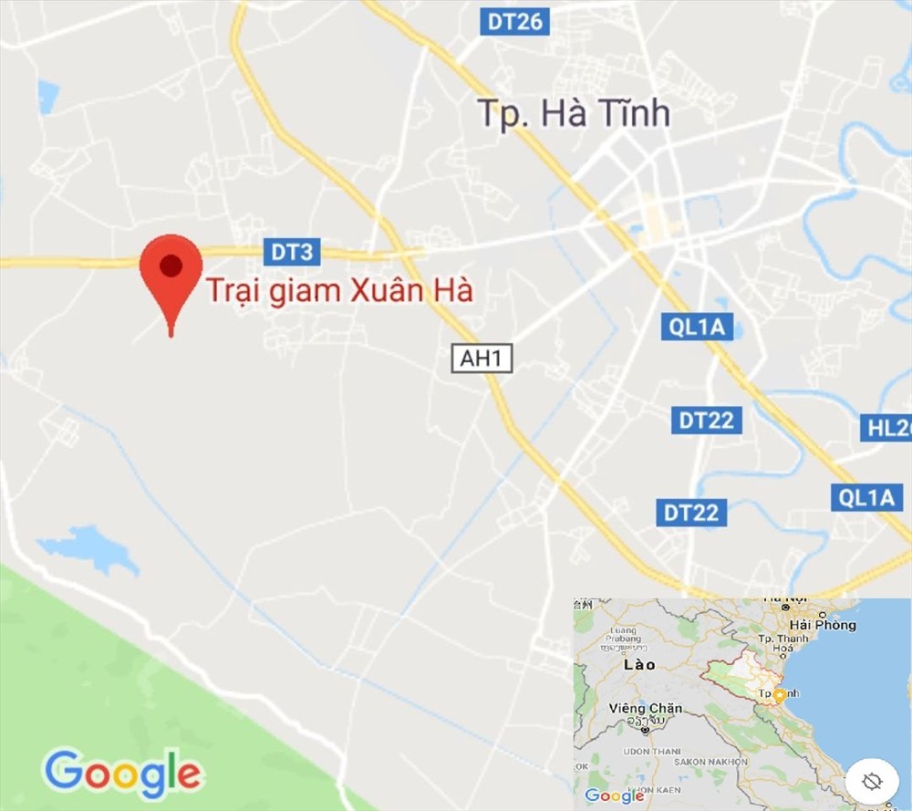 Khu vực trại giam Xuân Hà - Ảnh: Google