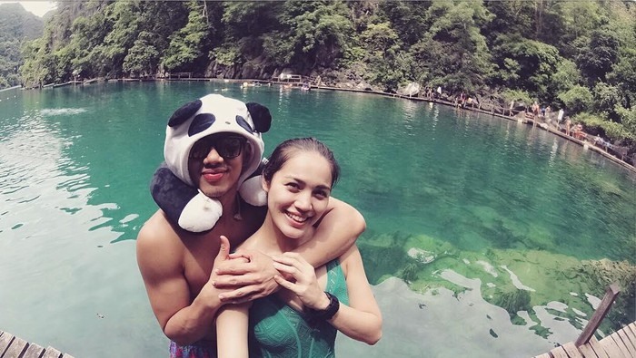 Hoa hậu Hoàn cầu Philippines 2018 và bạn trai.