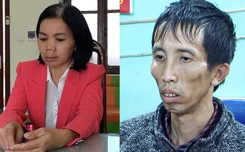 Bùi Văn Công (phải) và Bùi Thị Kim Thu.