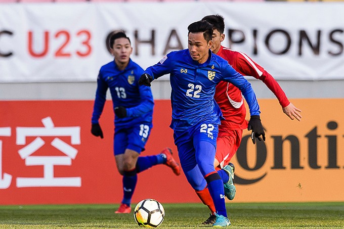 Supachok Sarachat là tiền đạo nguy hiểm của U23 Thái Lan (Ảnh: Getty)