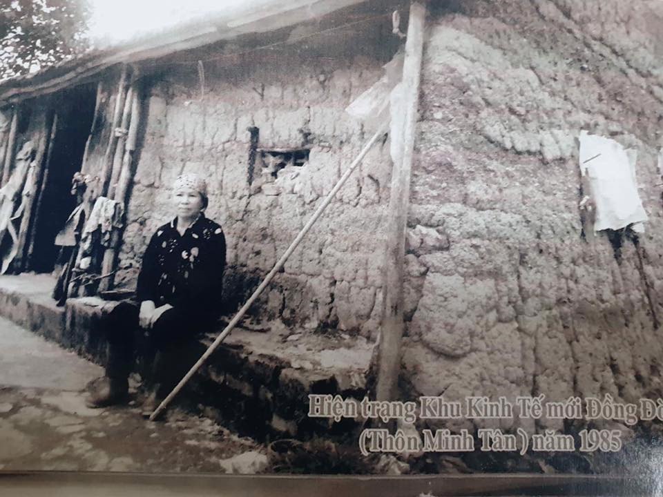 Năm 1985, khi người dân mới lên lập khu kinh tế mới Đồng Đò (thôn Minh Tân, xã Minh Trí, Sóc Sơn, HN) còn là vùng đấy hoang sơ. Ảnh người dân cung cấp.