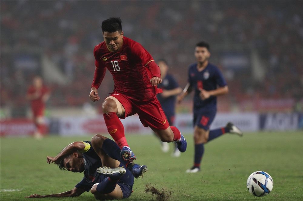 Lứa U23 Thái Lan tốt nhất thua thảm 0-4 trước đoàn quân của HLV Park Hang-seo. Ảnh S.T