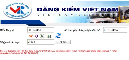 Nhập thông tin vào các ô yêu cầu.